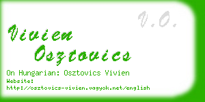 vivien osztovics business card